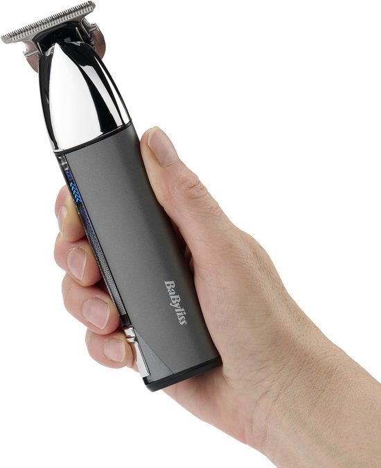 BaByliss Super-X Metal Series T996E Baardtrimmer - Japans Staal T-Mes - USB Oplaadstation - Waterproof