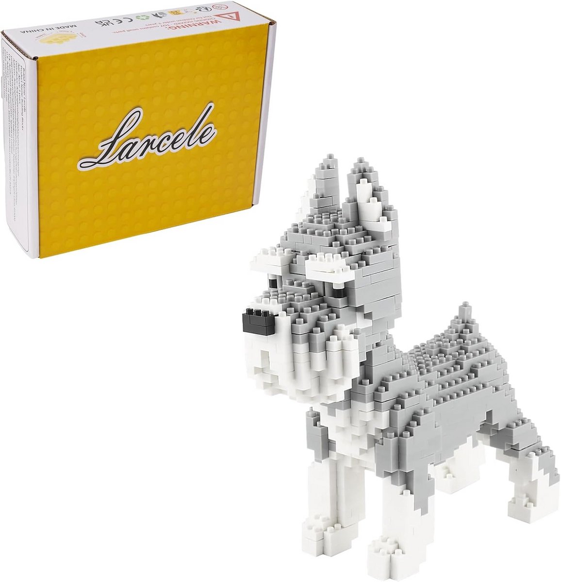 Micro Bouwstenen Set Hond - Miniatuur Dieren Model Bouwpakket (880 Delen)