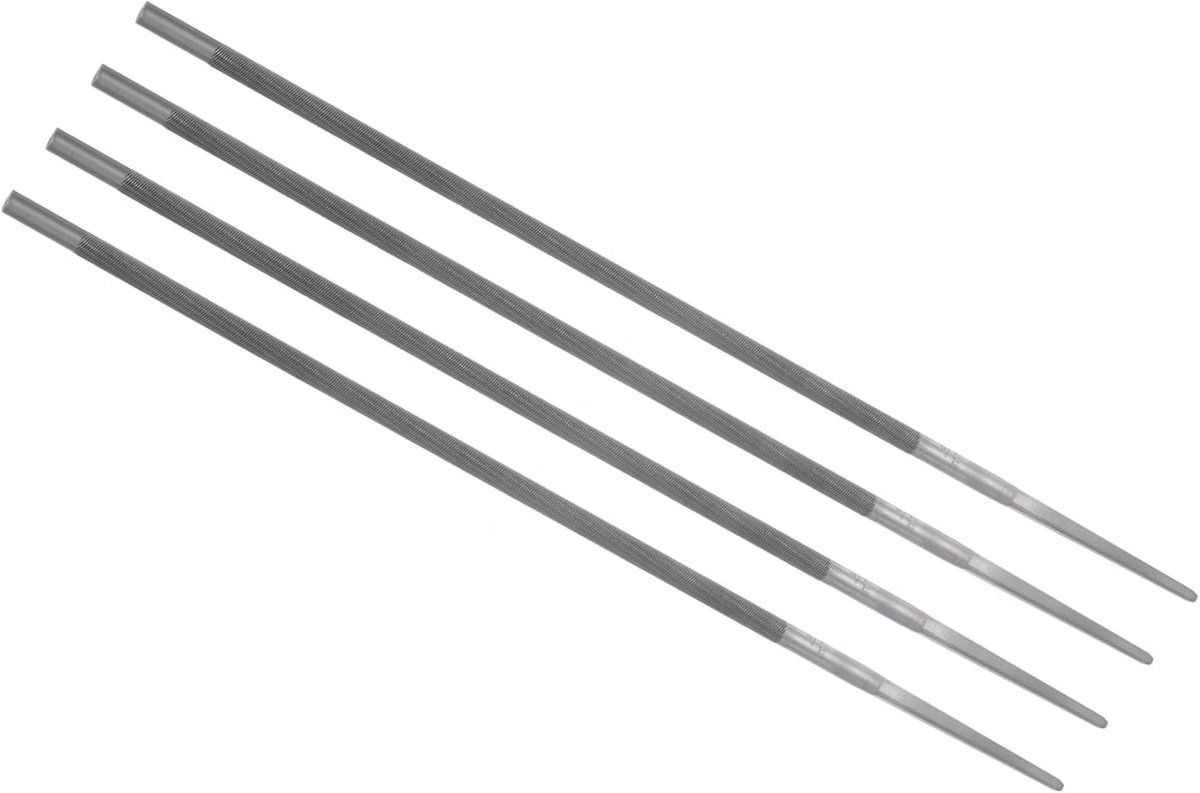 4-Delige Ronde Kettingvijl Set - 13/64" (5.2mm) Slijper voor Kettingslijpen en Reparatie
