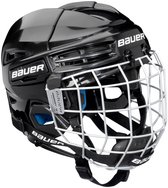Bauer Re-Akt 55 Combo - Casco de hockey sobre hielo para senior (talla media), color negro
