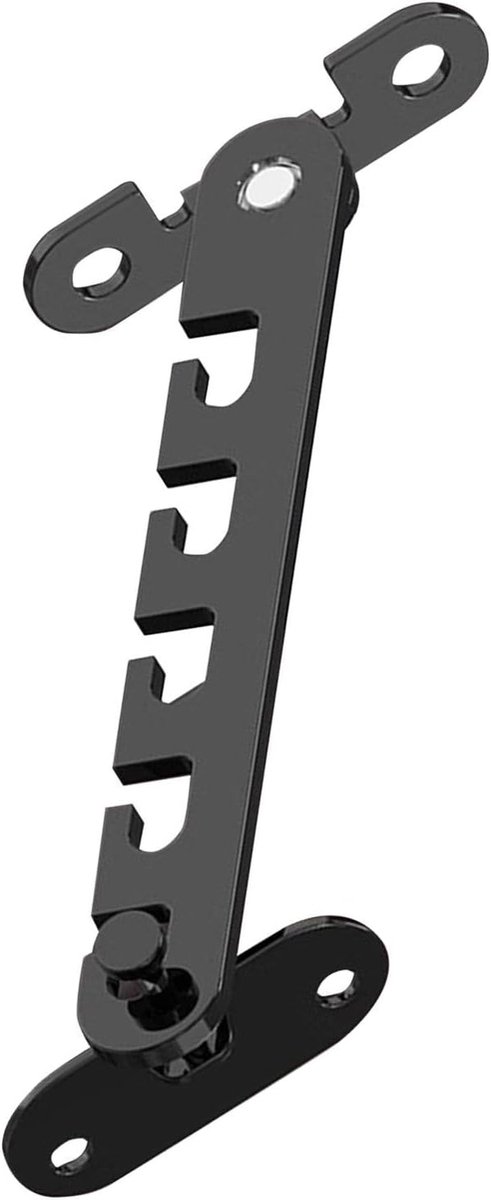 Raambegrenzer - Venstervergrendeling - Veiligheid Thuis - Verdikt Aluminium - 12x6x3 cm - Zwart