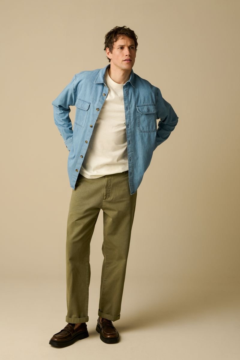 Sissy-Boy - Lichtblauw denim overhemd