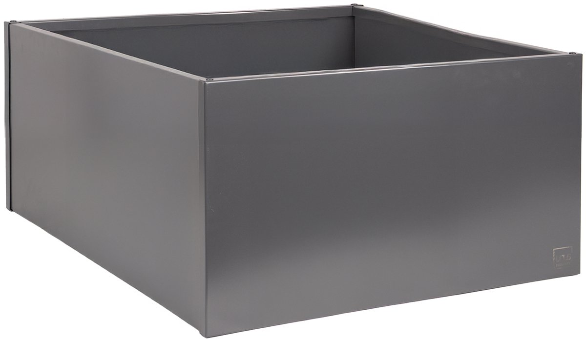 UNUS® Plantenbak Bloembak Bloempot vierkant 80x80x40 cm antraciet