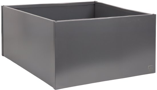 UNUS® Plantenbak Bloembak Bloempot vierkant 80x80x40 cm antraciet