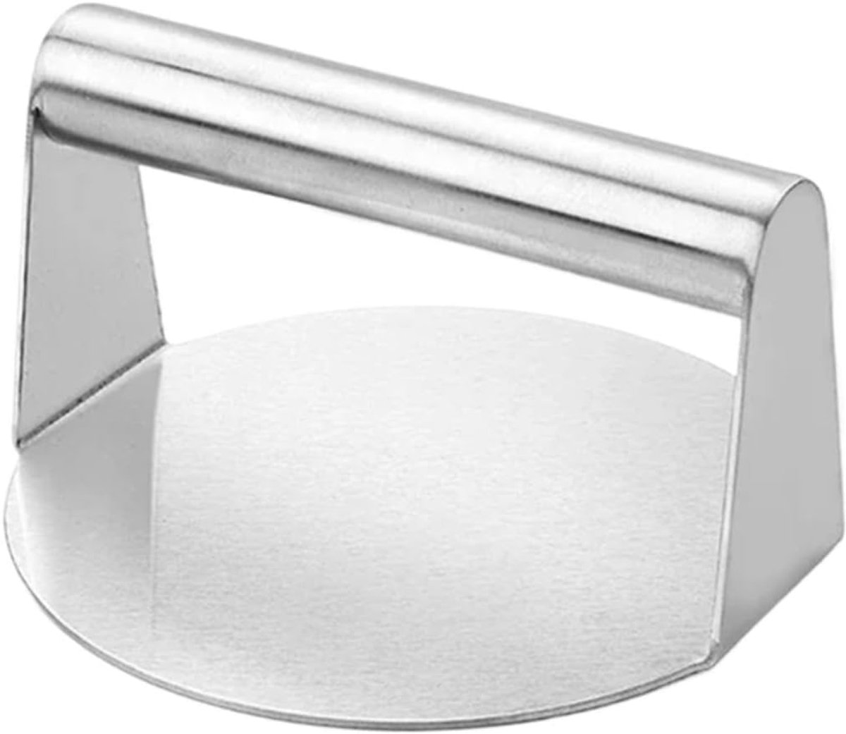 Burger Pers - Vlees Masher - Feestjes Bereiden - Roestvrij Staal - Circulaire Mold - Zilver