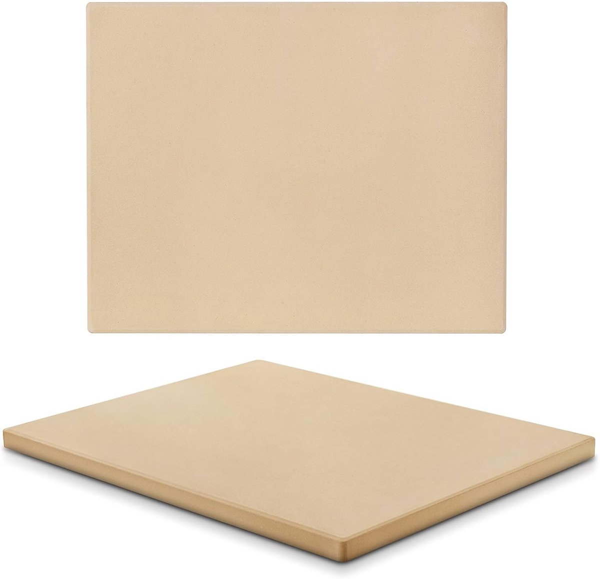 GOODEVN Pizzasteen Rechthoek 38x30 cm - Voor Oven & BBQ - Knapperige Pizza Bodem - Deluxe Baksteen voor Thuisbakkers