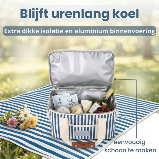 Sac isotherme pour pique-nique Attent Commerce – sac isotherme pour le camping, la plage et les outdoor – hydrofuge, avec bandoulière