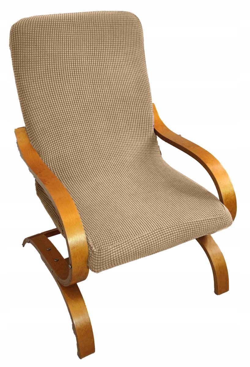 Meble odNowa Finka - Jacquard Stoelhoes - Koffiebruin - Elastisch - Waterbestendig