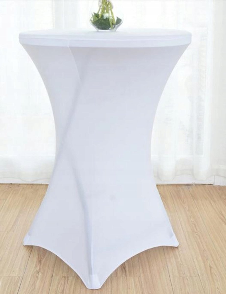 Meble odNowa - Cocktailtafelhoes - Wit - Polyester en Elastaan - 80cm