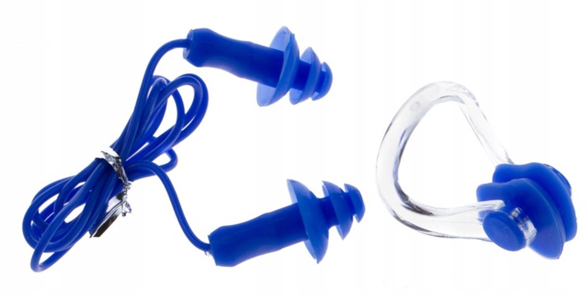 Vivo - Zwemsetje - Siliconen Oordopjes en Neusclip - Met Strap