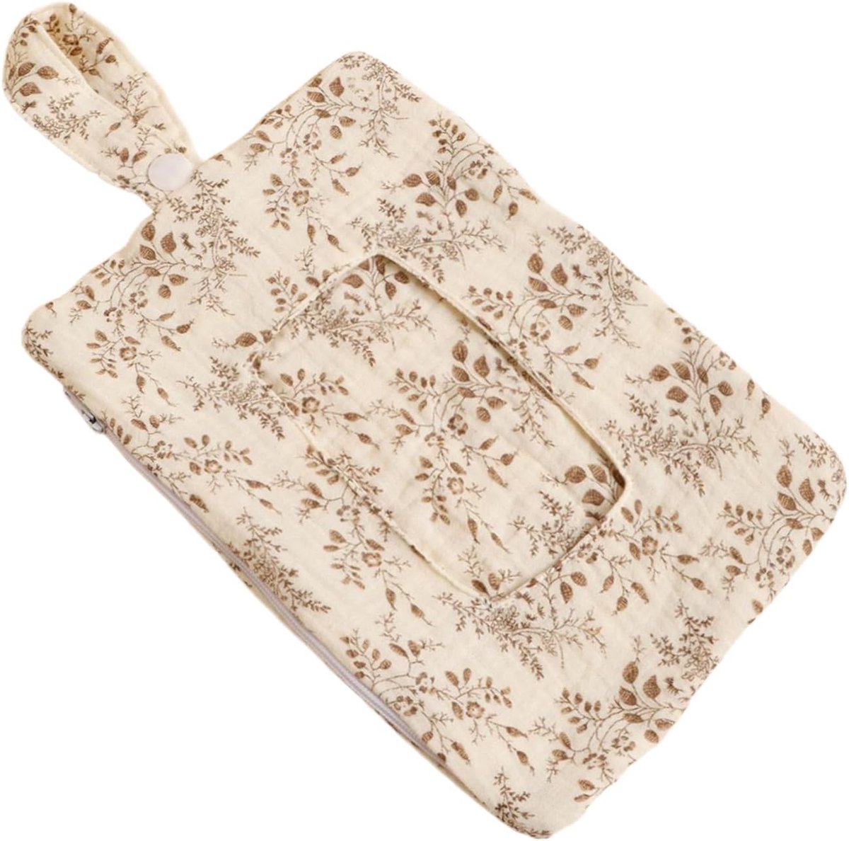 Luierzakje Organizer - Draagtas Opberger - Kinderwagen Accessoire - Meerdere Compartimenten - 22 x 14 cm - Bladeren