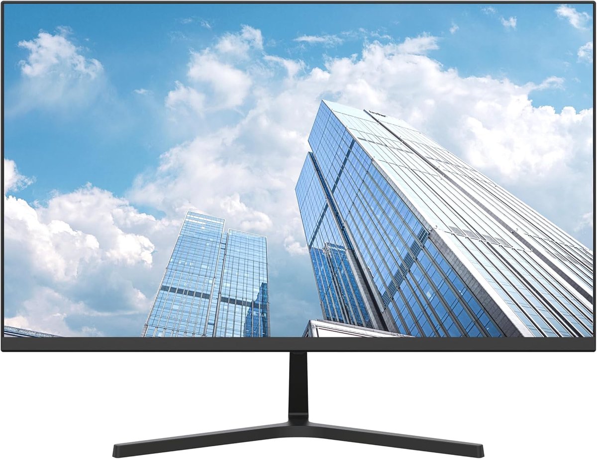 22 Inch Monitor - Full HD Scherm - Kantoor Werk - Brede Kijkhoek - 54 cm Diagonaal - Zwart