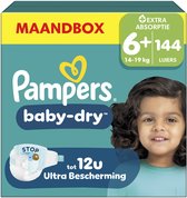 Pampers Baby-Dry Maat 7 - 126 Stuks - Maandbox - Tot 100% Lekvrije Nachten - 15+ Kg