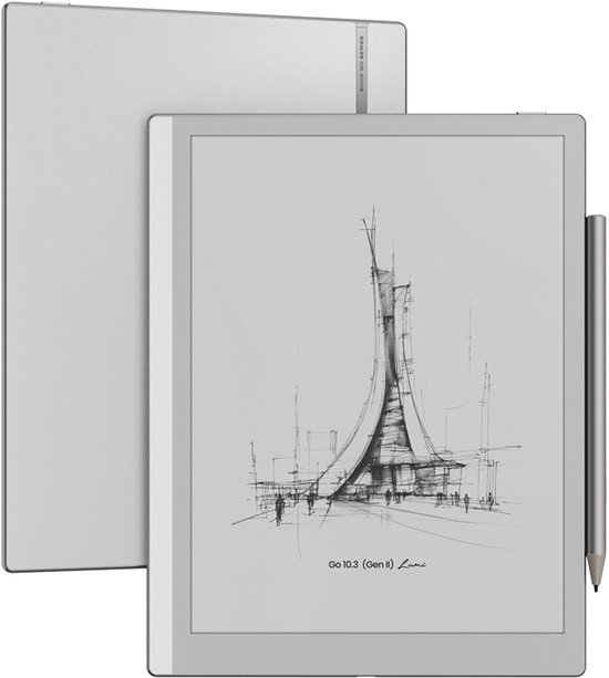 BOOX Go 10.3 Gen II Lumi + InkSense Styluspen - E-inkt e-book reader mét verlichting, monochroom, teken tablet, Notities, Agenda, Android 15, Play store, Stylus Pen van Merkloos — afbeelding 4
