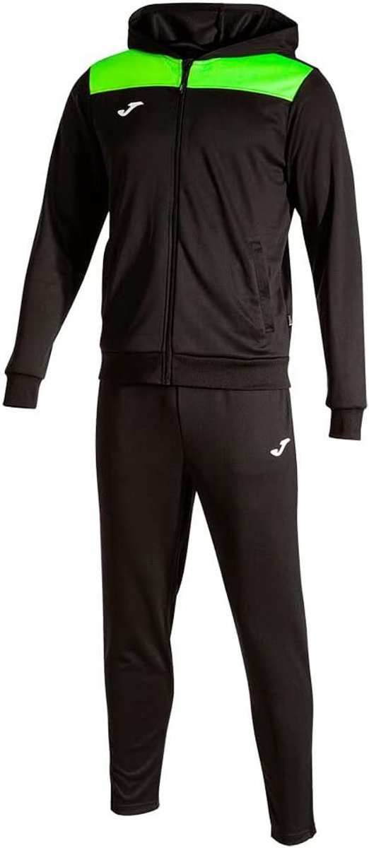 Sportpak - Trainingspak - Sport en Vrije Tijd - Robuuste en Duurzame Stof - Kindermaat - Zwart Neon Geel