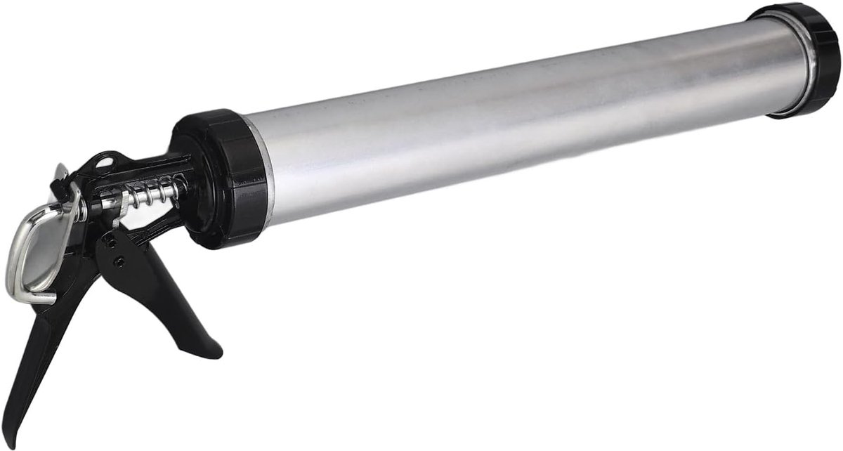 Kitpistool - Afdichtingsgereedschap - Kieren Dichten - Duurzame Aluminiumlegering - 600 ml Capaciteit - Grijs