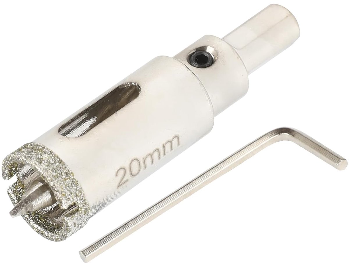 Diamant Gatenzaag - Glasboor Holle Kroon - Precisie Boren - Gladde Snede Coating - 20 mm