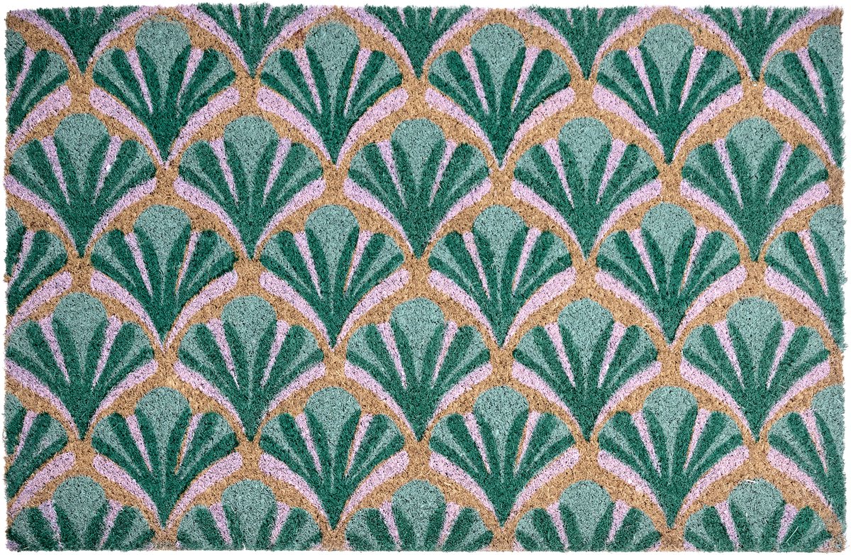Beliani TATALIK - Deurmat - Groen - 40 x 60 cm - Kokosvezel