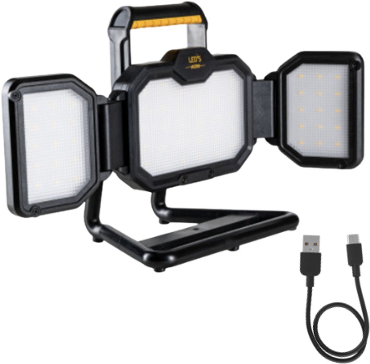 LED's Work LED Bouwlamp oplaadbaar 4000 - Werkt draadloos op accu - Stof- en waterdicht - Bouwlampen - Bouw lamp