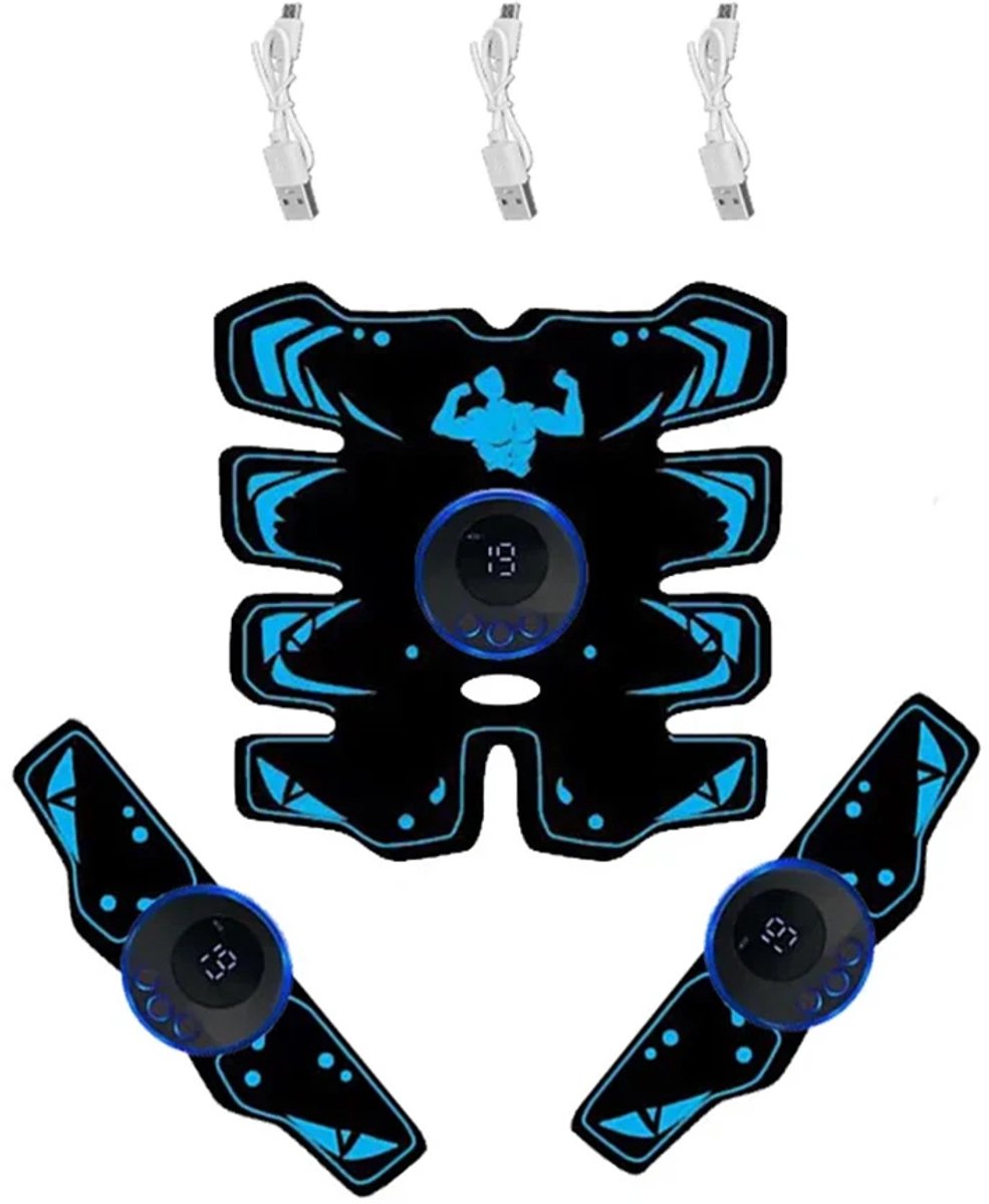 LeeuwenChoice® Buikspier Stimulator Set - Buikspiertrainer - Fitness - Draadloos - Massage - USB Oplaadbaar