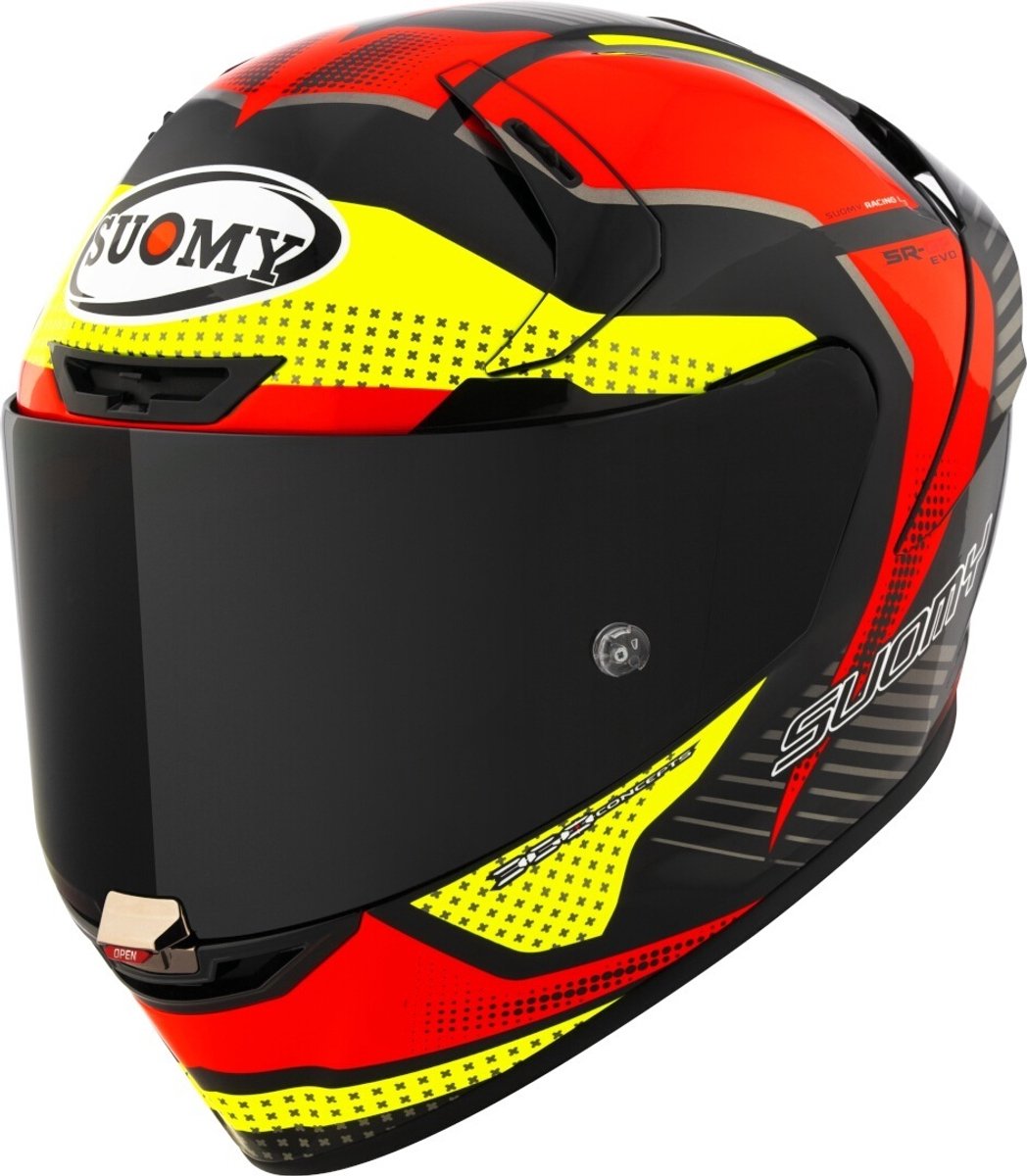 Suomy SR-GP Evo Airspeed Rood Geel Integraalhelm - Helm