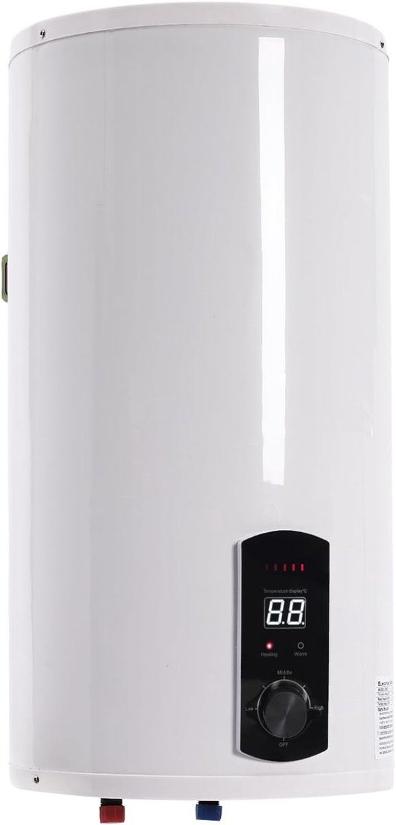 Elektrische Boiler - Warmwater Boiler - Keuken Badkamer - 50 Liter Capaciteit - 41x82cm - Wit