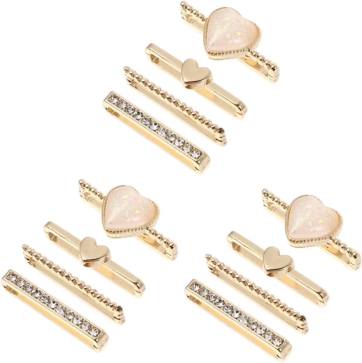 Horlogeband Decoratie - Band Ornamenten - Polsband Personaliseren - Zinklegering Materiaal - 12 Stuks Set