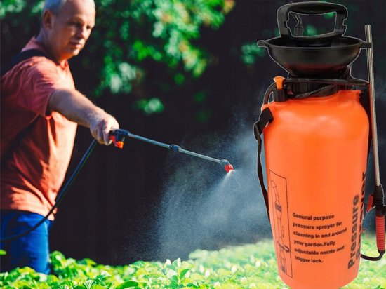 Drukspuit Tuin 10L Tuinsproeier Handpomp Plantenspuit met Lans en Schouderriem - Verstelbare Sproeikop - rugsproeier - Ideaal voor Tuin en Balkon - 56562 van Merkloos	 — afbeelding 5