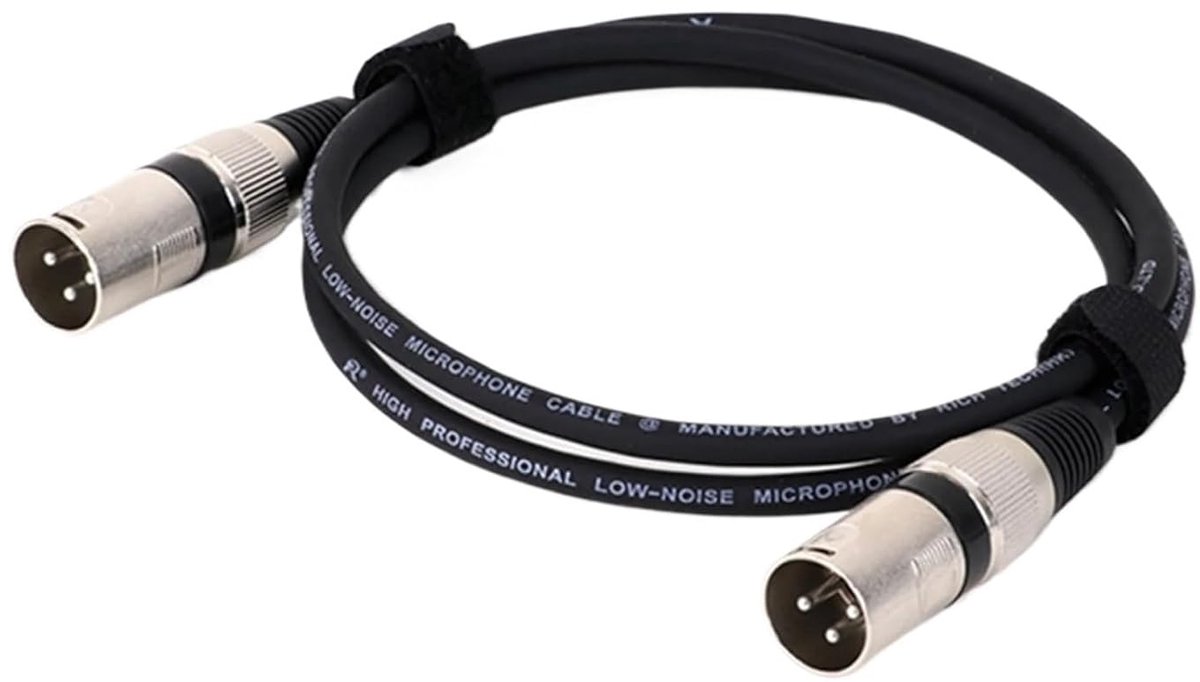 XLR Kabel - Microfoon Kabel - Audio Verbinding - Symmetrische 3-polig - 10 Meter - Zwart