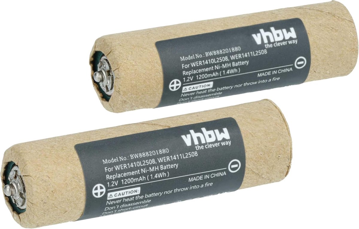Batterijen Set - Reserve Accu's - Scheerapparaat Opladen - Hoge Capaciteit 1200mAh - 2 Stuks