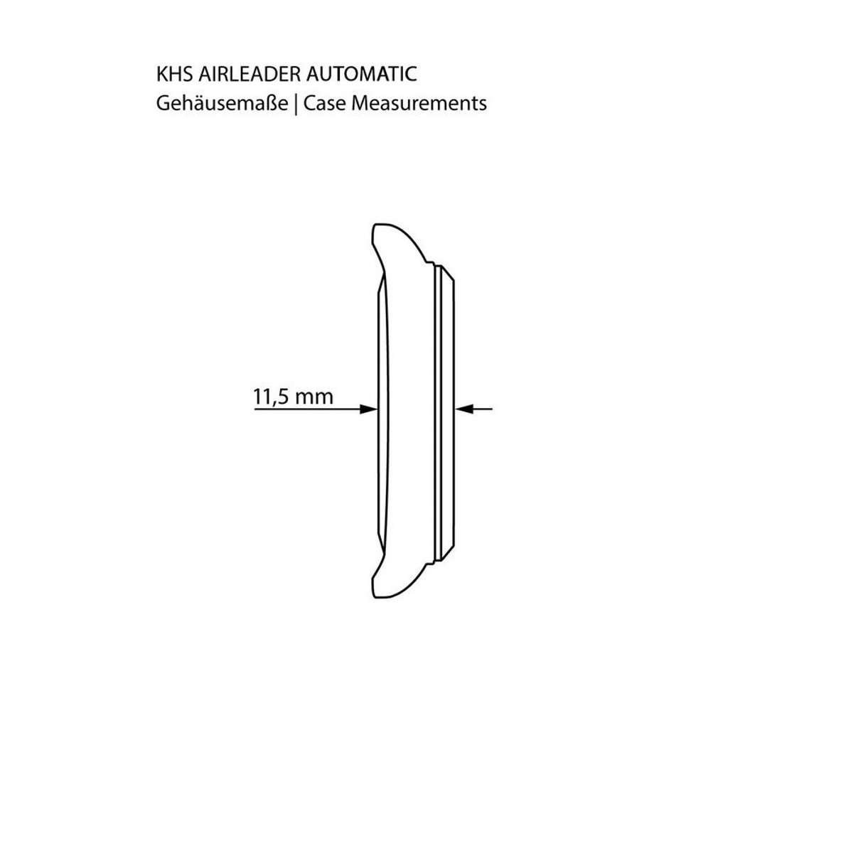 KHS - KHS.AIRBSABLA.NSGO - Polshorloge - Automatisch - Airleader Black Steel - Heren