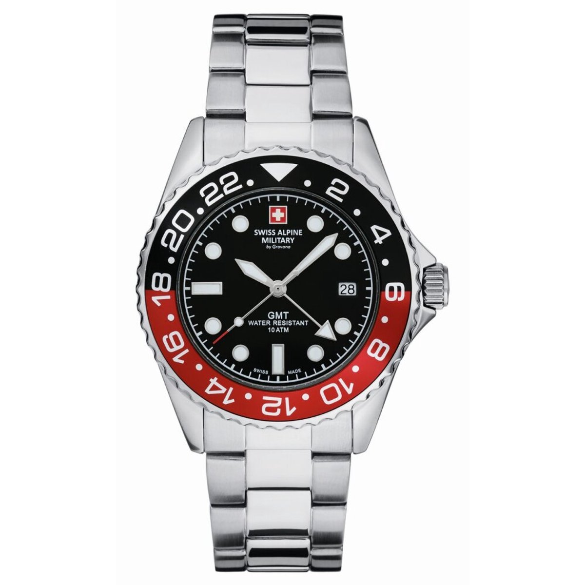 Swiss Alpine Military - 7052.1136 - Polshorloge - Heren - Kwarts - Master Diver GMT