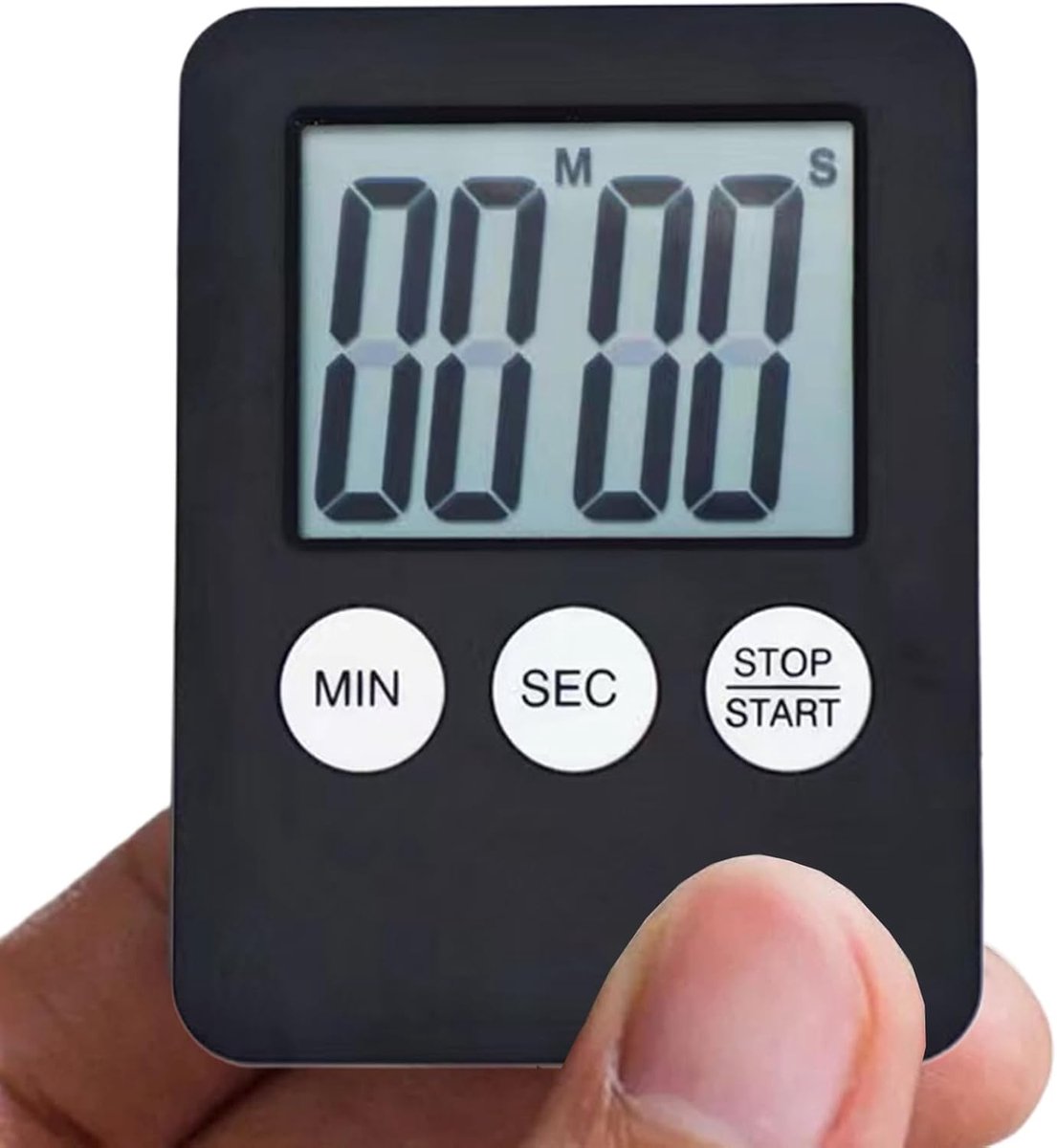 Magnetische Keukenwekker - Digitale Timer - Koken Bakken Studeren - Luid Alarm - 7 x 5.3 cm