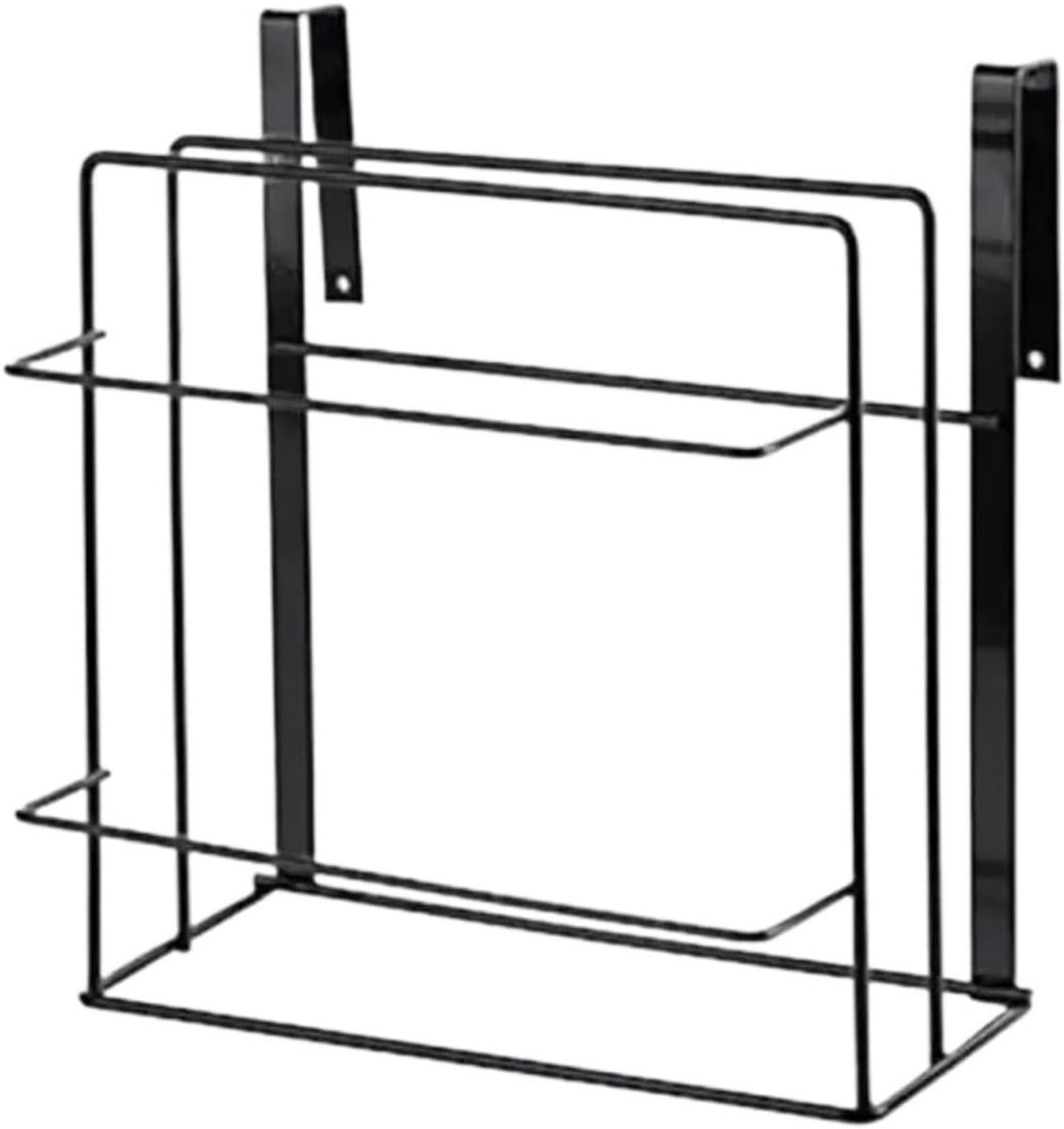 Snijplank Rek - Keuken Organizer - Keuken Opbergen - Antislip Ontwerp - 23.6 cm Lengte - Zwart