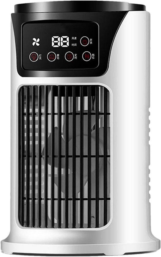 Persoonlijke Koeler - Luchtkoeler Ventilator - Persoonlijke Verkoeling - Stil & Draagbaar - 17.5x19x17.5 cm - Wit — afbeelding 5