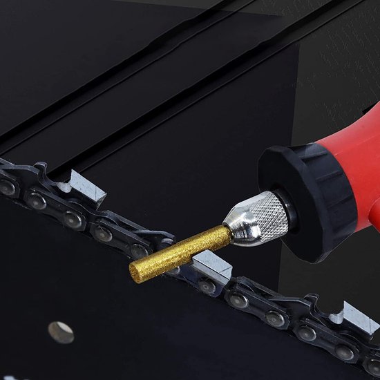 Diamant Slijpsteen - Kettingzaag Vijl - Scherp Houden - Hoge Hardheid Emery - 3/16 Inch - Goud van Merkloos	 — afbeelding 5