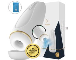 Masturbator voor Man - Nappex™ Branco Automatische Blowjob Simulator [Discreet Verzonden] - 16 Stille Zuig- en Vibratiestanden - Uitneembare Binnenhoes - Pocket Pussy Electrisch - Sex Toys voor Mannen en Koppels - Kunstvagina - Seksspeeltjes - Wit