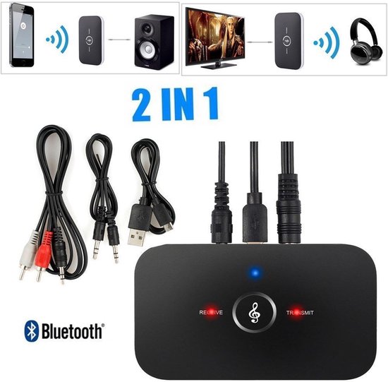 Computer Sepkar Adapter WK 2-in-1 Bluetooth Adapter - Bluetooth receiver – Zender & Ontvanger ...