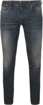 Petrol Industries - Heren Slim Fit Jeans Seaham - 6-pocket design - Vintage wash - Blauw - Maat W34L34