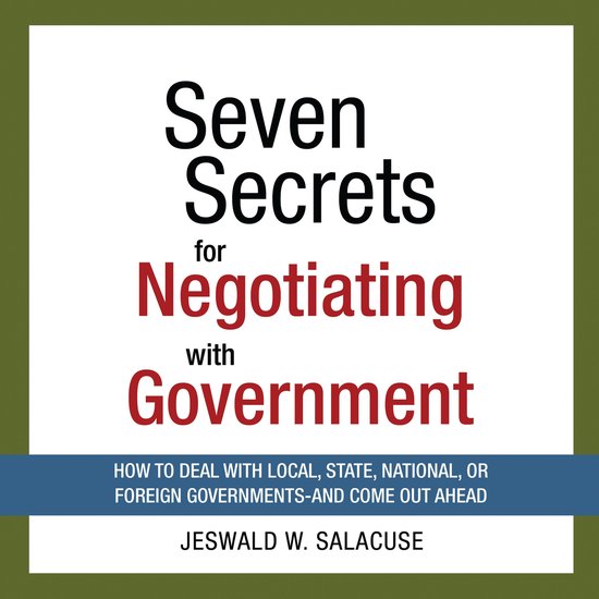 Seven Secrets for Negotiating with Government - cover