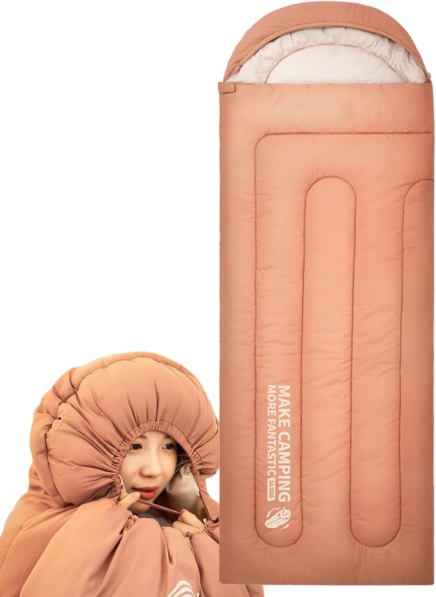 Kampeer slaapzak - Outdoor tas - Vier seizoenen comfort - Lichtgewicht en warm - 220x75cm