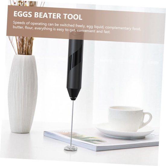 Elektrische Handmixer - Slagroommixer Keukenmixer - Snel Beslag Maken - Ergonomische Handgreep - 22.4cm Lengte - Zwart van Merkloos — afbeelding 2