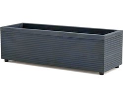 Handgemaakte houten Plantenbak – Voor Balkon, Terras of Tuin – Hout – Antraciet – 90x17x17 cm – Bloembak – Duurzaam, Weerbestendig & Stijlvol Design