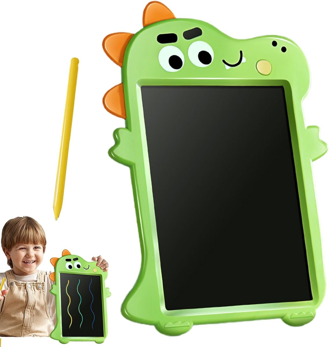 LCD Schrijftablet - Tekentablet Memobord - Creatief Tekenen - Eenvoudig Wissen - 27 x 19 cm - Groen