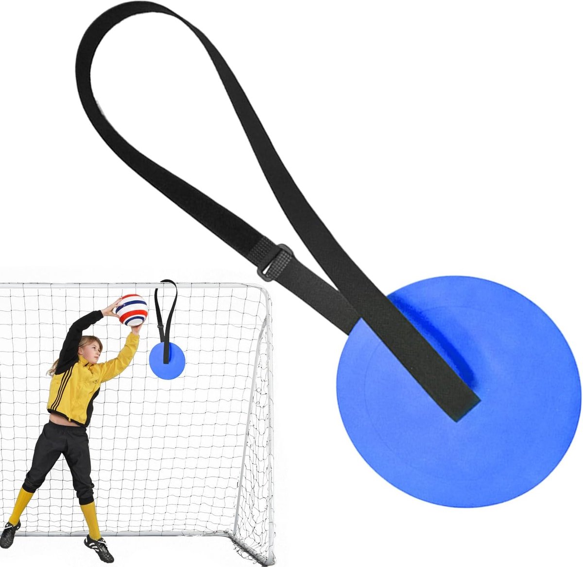 Voetbaldoelwit - Hockeywerpdoel - Sporttraining Verbeteren - Scheurbestendig Materiaal - 40 x 15.8 cm - Blauw