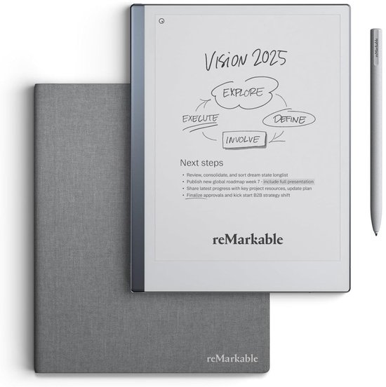 reMarkable 2 Bundle met Marker Basic en Folio Case Grey