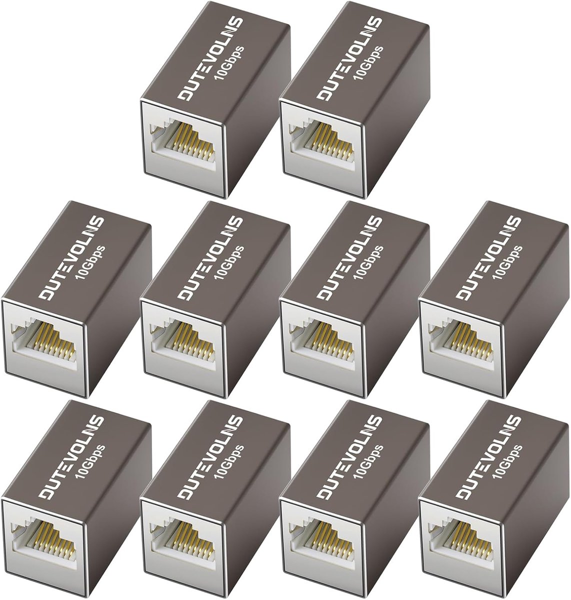 Ethernet Koppeling - Netwerk Verlengstuk - Kabel Verlengen - 10 Gbps Aluminium - 100 Meter Bereik