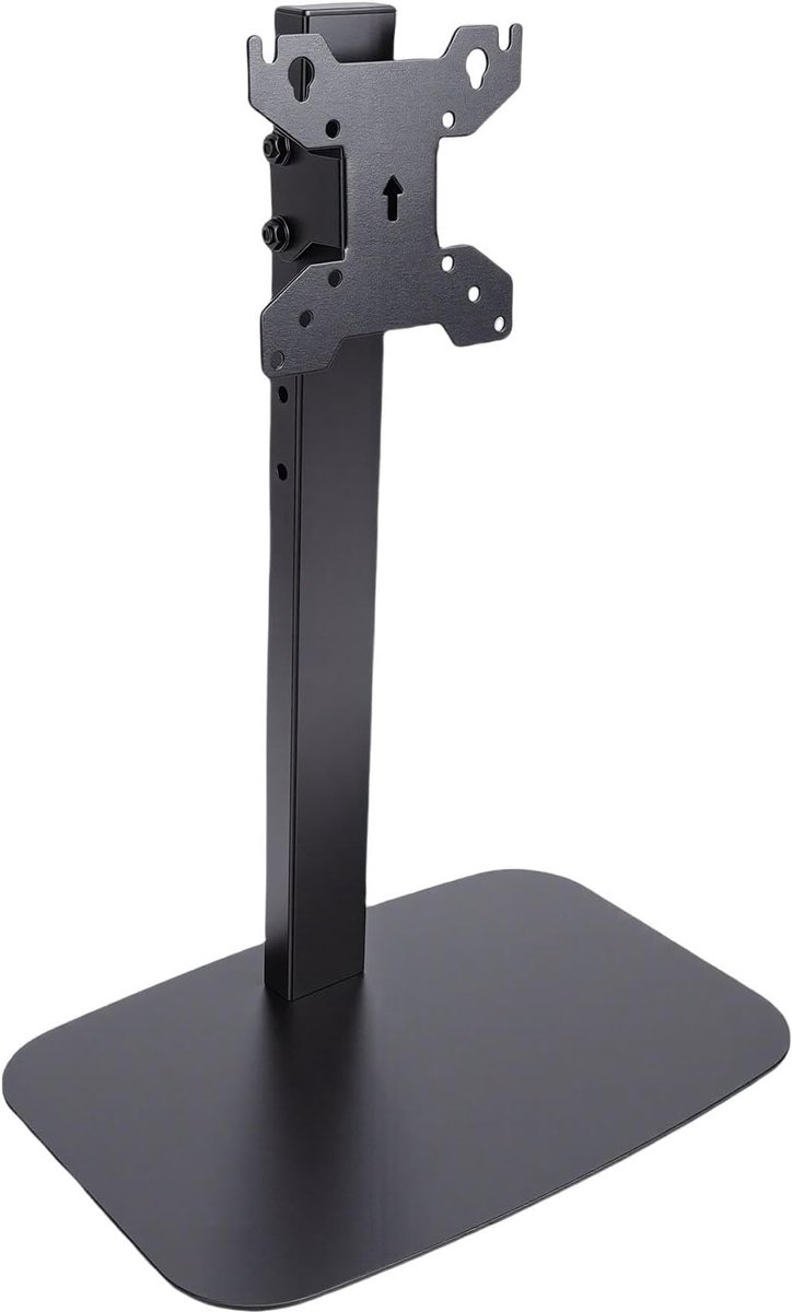 Monitorstandaard - Bureausteun - Ergonomisch Werken - Zware Stabiele Basis - 14-32 Inch - Mat Zwart