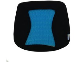 Gel comfort seat - KINE TRAVEL - 169842 - Zwart en blauw