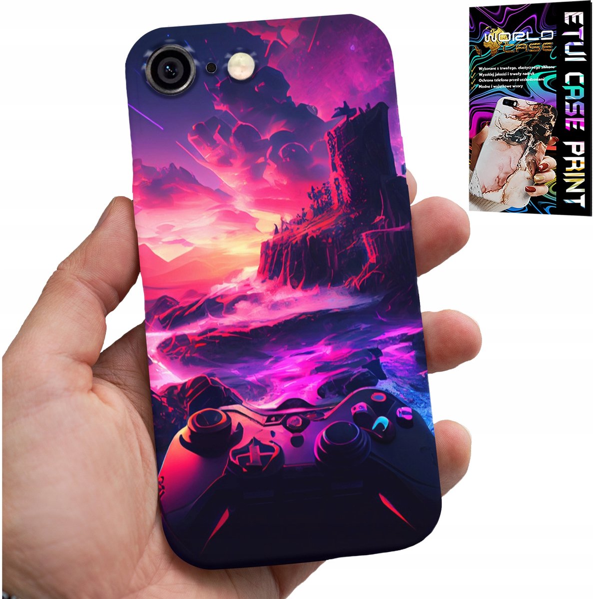 iPhone hoesje (6 Plus) - Hoesje voor gamers, met game-thema, cadeau